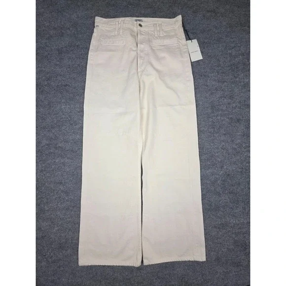 Citizens of Humanity Gaucho Trousers Pants Women's 28 Ivory Wide Leg NWT *Marks - Picture 1 of 16